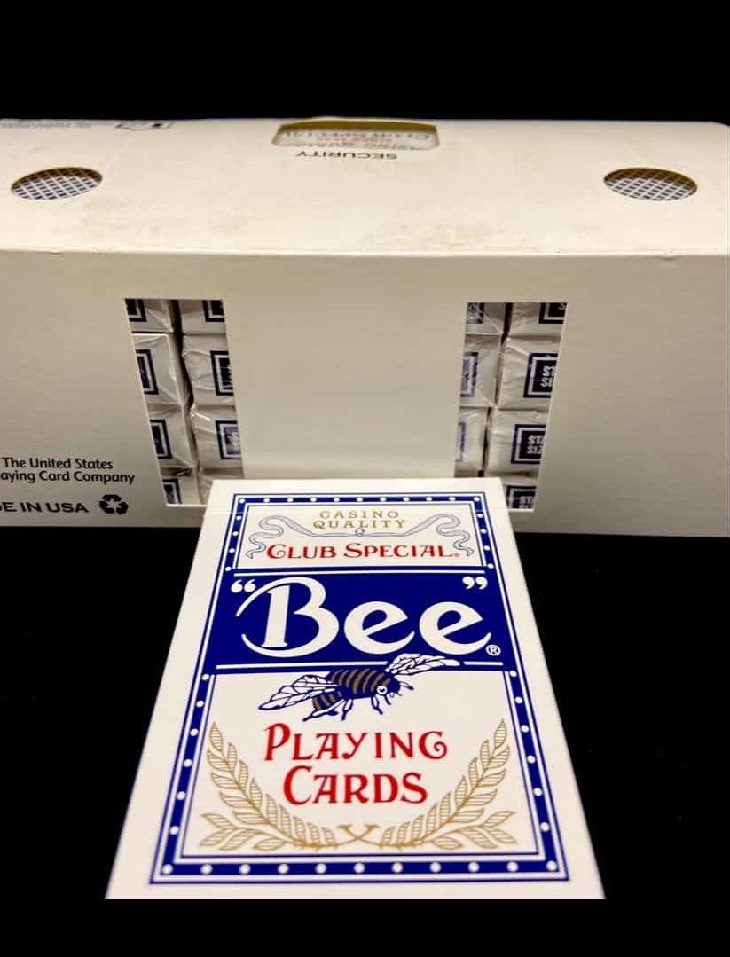 Bee Lotus Casino Playing Cards Bricks - Blue - Image 6
